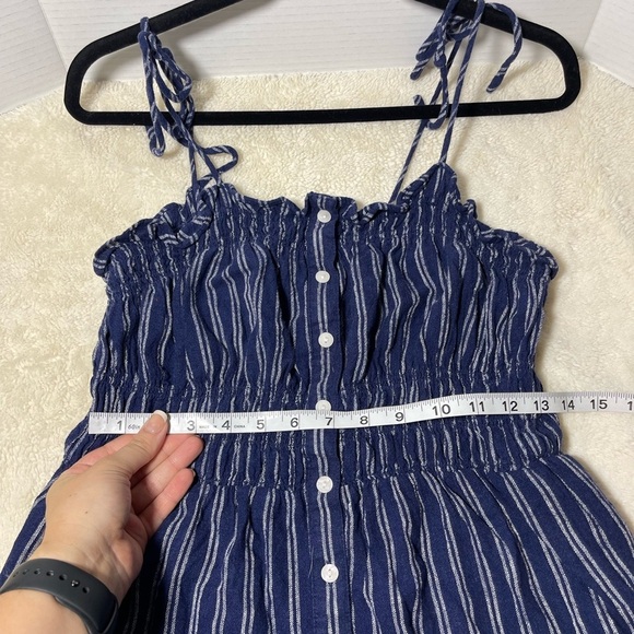 Universal Thread Blue and White Striped Maxi Dress - Picture 5 of 7